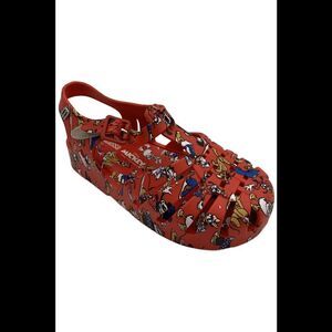 Mini Melissa Toddlers Girls Possession Slingback Sandals Mickey Red -